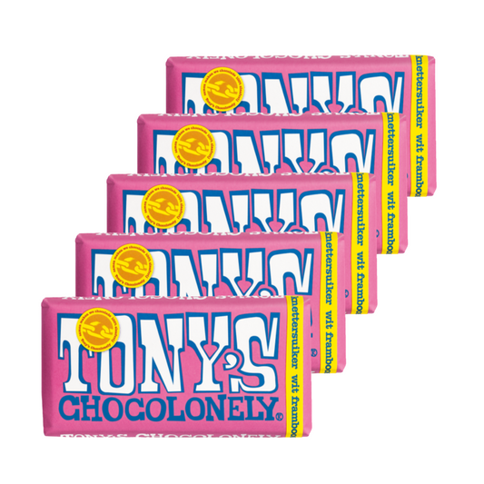 White Chocolate Raspberry & Popping Candy ( 5 x 180gr )