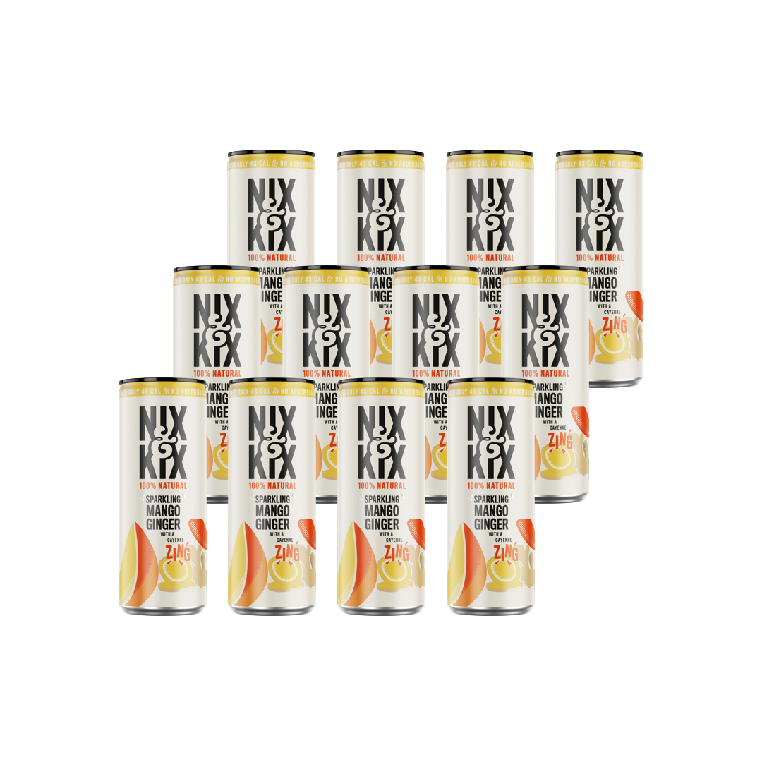 Nix & Kix Sparkling Mango Ginger ( 12 x 250ml )