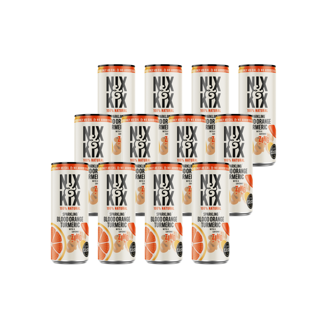 Nix & Kix Sparkling Blood orange Turmeric ( 12 x 250ml )