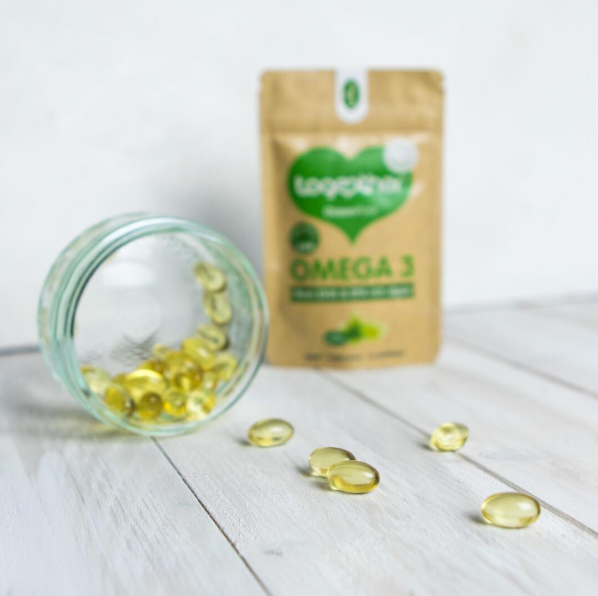 Omega 3  with DHA & EPA rich algae ( 1 x 30 töflur )