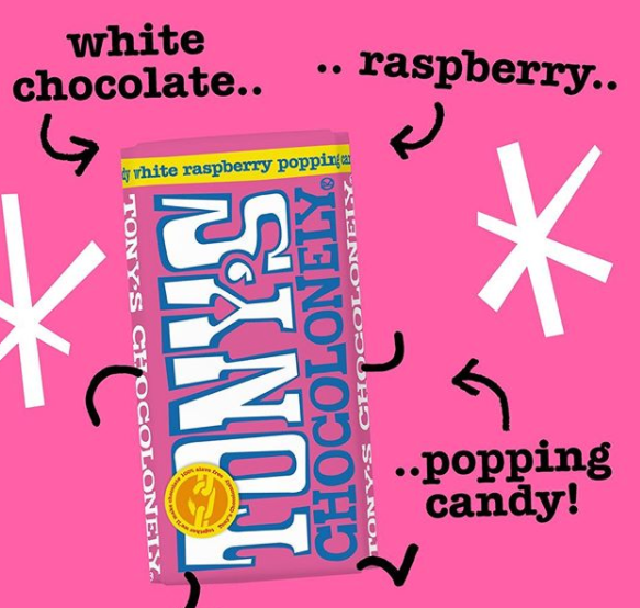 White Chocolate Raspberry & Popping Candy ( 5 x 180gr )